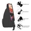 WSOIHFEC Sling Bag for Women Men Chest Bag Butterflies and wildflowers Crossbody Bag Small Sling Backpack Fanny Packs Hiking Daypack view 4
