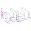 SKM Bicycle Stand for 4 Bikes Floor Freestanding Galvanised Steel (Weight-6KG)-5575 view 4