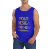 Custom Sleeveless Shirts Tank Tops, Personalized T Shirt with Your Own Text/Image/Logo,Customize Shirt Your Design for Gift X-Large Blue view 4