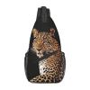 VTCTOASY Sling Bag Crossbody Sling Backpack for Men Women African Leopard on Rock Cross Chest Bag Travel Hiking Daypack view 1