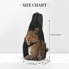 VTCTOASY Sling Bag Crossbody Sling Backpack for Men Women African Leopard on Rock Cross Chest Bag Travel Hiking Daypack view 2