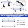 PLYOGO Volleyball Net, 14FT Portable Volleyball Net for Backyard, Adjustable Height and Instant Setup, Professional Freestanding Training Practice Set for Indoor and Outdoor with Carry Bag view 2