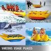 Hlixzoy Inflatable PVC Water Toy Banana Boat, Outdoor Surfing Rubber Boat, Suitable for Adults and Children to Float Inflatable Kayak, Water Skiing and Surfing,3 People view 4
