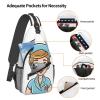 WSOIHFEC Sling Bag for Women Men Chest Bag Cartoon nurse image Crossbody Bag Small Sling Backpack Fanny Packs Hiking Daypack view 3
