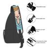 WSOIHFEC Sling Bag for Women Men Chest Bag Cartoon nurse image Crossbody Bag Small Sling Backpack Fanny Packs Hiking Daypack view 4