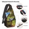 WSOIHFEC Sling Bag for Women Men Chest Bag Country Gate Crossbody Bag Small Sling Backpack Fanny Packs Hiking Daypack view 3