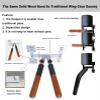 COYEUX Traditional Wing Chun Wooden Dummy, Wall Mounted Kung Fu Spring Stakes, Height Adjustable, Indoor Home Kung Fu Trainer Tools view 2