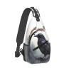 Sling Bag for Women Men Chest Bag Black Crow Crossbody Bag Small Sling Backpack Fanny Packs Hiking Daypack view 1