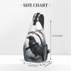 Sling Bag for Women Men Chest Bag Black Crow Crossbody Bag Small Sling Backpack Fanny Packs Hiking Daypack view 2
