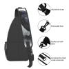 Sling Bag for Women Men Chest Bag Black Crow Crossbody Bag Small Sling Backpack Fanny Packs Hiking Daypack view 4