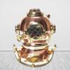 Vintage Handmade Marine Mini Divers Miniature US Navy Copper Finish Scuba Diving Divers D-12 (Helmet) view 2
