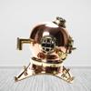 Vintage Handmade Marine Mini Divers Miniature US Navy Copper Finish Scuba Diving Divers D-12 (Helmet) view 3