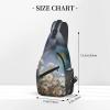 WSOIHFEC Sling Bag for Women Men Chest Bag Blossoming Flowers Crossbody Bag Small Sling Backpack Fanny Packs Hiking Daypack view 2