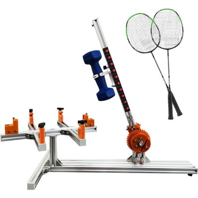 LZDOYY 16-34LB Badminton Racket Stringing Machine, Aluminum Alloy DIY Badminton Racket Frame Threading Machine
