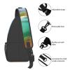 WSOIHFEC Sling Bag for Women Men Chest Bag View of Two Beaches Crossbody Bag Small Sling Backpack Fanny Packs Hiking Daypack view 4