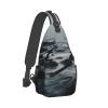 WSOIHFEC Sling Bag for Women Men Chest Bag Black rocks on the water Crossbody Bag Small Sling Backpack Fanny Packs Hiking Daypack view 1