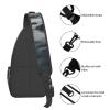 WSOIHFEC Sling Bag for Women Men Chest Bag Black rocks on the water Crossbody Bag Small Sling Backpack Fanny Packs Hiking Daypack view 4
