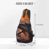 WSOIHFEC Sling Bag for Women Men Chest Bag Dusk Dolphin Crossbody Bag Small Sling Backpack Fanny Packs Hiking Daypack view 2