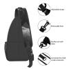 WSOIHFEC Sling Bag for Women Men Chest Bag Black white horses Crossbody Bag Small Sling Backpack Fanny Packs Hiking Daypack view 4