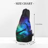WSOIHFEC Sling Bag for Women Men Chest Bag Rainbow smoke Crossbody Bag Small Sling Backpack Fanny Packs Hiking Daypack view 2