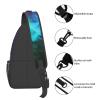 WSOIHFEC Sling Bag for Women Men Chest Bag Rainbow smoke Crossbody Bag Small Sling Backpack Fanny Packs Hiking Daypack view 4