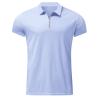 Ymosrh Mens Golf Polo Shirts Short Sleeve Zipper Business Casual Polos Lightweight Athletic Tshirt Work Polos (4XL, Light Blue) view 4