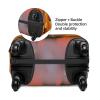 HCBPWVQA Luggage Cover Protector Washable Stretch Suitcase Protector Firefighter Fireman Flame Suitcase Cover Anti-Scratch Travel Baggage Covers Fits 18-32 Inch Luggage Protectors, X-Large, Black view 3