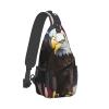 WSOIHFEC Sling Bag for Women Men Chest Bag American USA Flag Eagle Art Crossbody Bag Small Sling Backpack Fanny Packs Hiking Daypack view 1