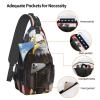 WSOIHFEC Sling Bag for Women Men Chest Bag American USA Flag Eagle Art Crossbody Bag Small Sling Backpack Fanny Packs Hiking Daypack view 3