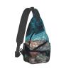 WSOIHFEC Sling Bag for Women Men Chest Bag Camouflage Shark Sea Crossbody Bag Small Sling Backpack Fanny Packs Hiking Daypack view 1