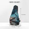 WSOIHFEC Sling Bag for Women Men Chest Bag Camouflage Shark Sea Crossbody Bag Small Sling Backpack Fanny Packs Hiking Daypack view 2