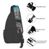 WSOIHFEC Sling Bag for Women Men Chest Bag Camouflage Shark Sea Crossbody Bag Small Sling Backpack Fanny Packs Hiking Daypack view 4