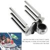 Jopwkuin Universal Wakeboard Tower, Wakeboard Tower Rack Adjustable Angle Wakeboarding Holder Bracket Polished Aluminium Alloy for 1.89in 2.36in 2.48in Clamp Tubing for Boat, Yacht, Marine view 3