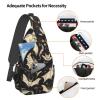 WSOIHFEC Sling Bag for Women Men Chest Bag Bat Print Crossbody Bag Small Sling Backpack Fanny Packs Hiking Daypack view 3