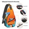 WSOIHFEC Sling Bag for Women Men Chest Bag Ice Popsicles Crossbody Bag Small Sling Backpack Fanny Packs Hiking Daypack view 3