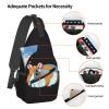 WSOIHFEC Sling Bag for Women Men Chest Bag Cartoon sleeping guinea Mouse Crossbody Bag Small Sling Backpack Fanny Packs Hiking Daypack view 3