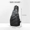 WSOIHFEC Sling Bag for Women Men Chest Bag Black Stone Crossbody Bag Small Sling Backpack Fanny Packs Hiking Daypack view 2