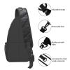 WSOIHFEC Sling Bag for Women Men Chest Bag Black Stone Crossbody Bag Small Sling Backpack Fanny Packs Hiking Daypack view 4