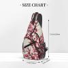 WSOIHFEC Sling Bag for Women Men Chest Bag Blooming Cherry Tree Crossbody Bag Small Sling Backpack Fanny Packs Hiking Daypack view 2