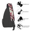 WSOIHFEC Sling Bag for Women Men Chest Bag Blooming Cherry Tree Crossbody Bag Small Sling Backpack Fanny Packs Hiking Daypack view 4