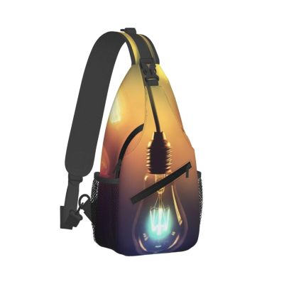 WSOIHFEC Sling Bag for Women Men Chest Bag Light Bulbs Crossbody Bag Small Sling Backpack Fanny Packs Hiking Daypack