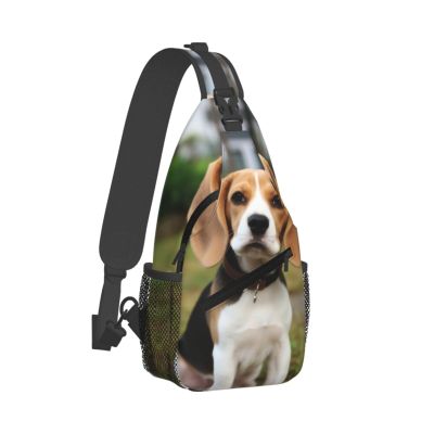 WSOIHFEC Sling Bag for Women Men Chest Bag lovely Dog Beagl Crossbody Bag Small Sling Backpack Fanny Packs Hiking Daypack