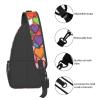 WSOIHFEC Sling Bag for Women Men Chest Bag Colorful Heart Pattern Crossbody Bag Small Sling Backpack Fanny Packs Hiking Daypack view 4