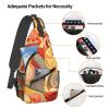 WSOIHFEC Sling Bag for Women Men Chest Bag Lobster and Crab Crossbody Bag Small Sling Backpack Fanny Packs Hiking Daypack view 3