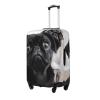 HCBPWVQA Luggage Cover Protector Washable Stretch Suitcase Protector Cute Black Pug Dog Suitcase Cover Anti-Scratch Travel Baggage Covers Fits 18-32 Inch Luggage Protectors, X-Large view 2