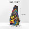 VTCTOASY Sling Bag Crossbody Sling Backpack for Men Women Dancing thanksgiving bear Cross Chest Bag Travel Hiking Daypack view 2