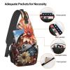 WSOIHFEC Sling Bag for Women Men Chest Bag Bouquet of flowers Crossbody Bag Small Sling Backpack Fanny Packs Hiking Daypack view 3