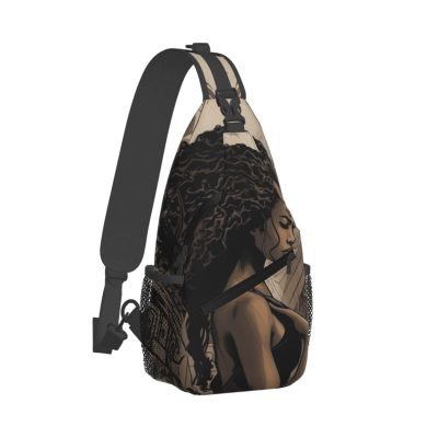 WSOIHFEC Sling Bag for Women Men Chest Bag Black comic art Crossbody Bag Small Sling Backpack Fanny Packs Hiking Daypack