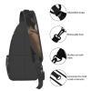 WSOIHFEC Sling Bag for Women Men Chest Bag Black comic art Crossbody Bag Small Sling Backpack Fanny Packs Hiking Daypack view 4