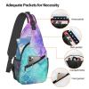 WSOIHFEC Sling Bag for Women Men Chest Bag Mermaid Scale Crossbody Bag Small Sling Backpack Fanny Packs Hiking Daypack view 3